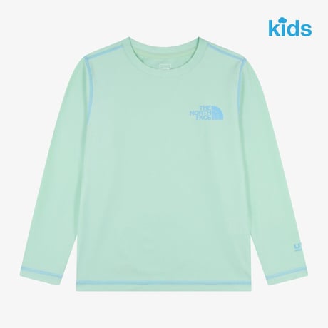 K'S SURF L/S TEE ICE GREEN NT7TS03T