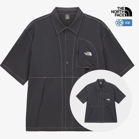 PEAKHILL S/S SHIRTS DARK GRAY NH8SS01A