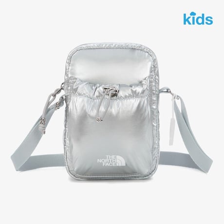 K'S PUFFY CROSS BAG MINI SILVER NN2PR56S
