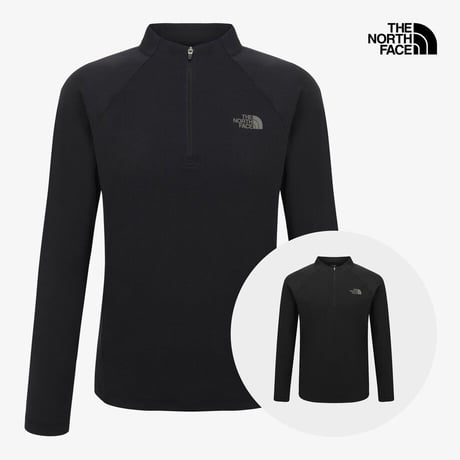 ASCEND L/S ZIP TEE BLACK NT7LS03A