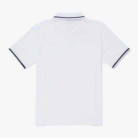 M'S ICE FIELD S/S ZIP UP POLO WHITE NT7PQ07B