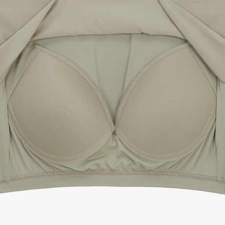 W’S ANY-BRA S/S R/TEE SLATE KHAKI NT7UR33D
