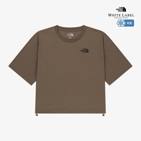 W'S ICEPULSE S/S R/TEE COCOA BROWN NT7US32L