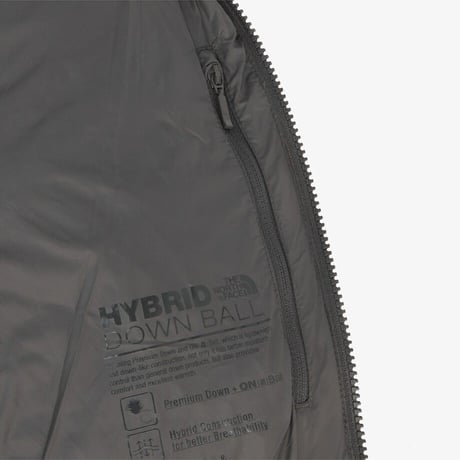 W'S SPORTS HYBRID DOWN JACKET GRAY NJ1DR82B