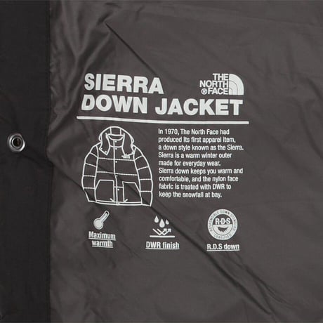SIERRA DOWN JACKET (RDS) BLACK NJ1DR60A