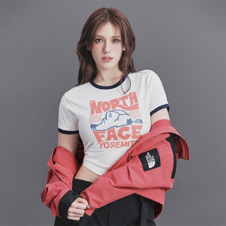 W'S HALF DOME S/S R/TEE WHITE NT7UR32J