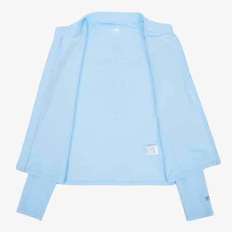 W'S SURF RASHGUARD ZIP UP PASTEL BLUE NJ5JS31C