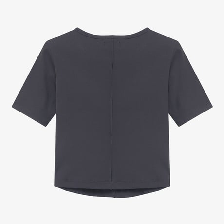 W'S SOFT WAVE S/S R/TEE CHARCOAL GREY NT7UR31J