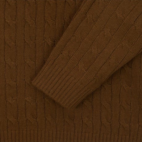M'S CABLE SWEATER CHOCOLATE NT7AS53C