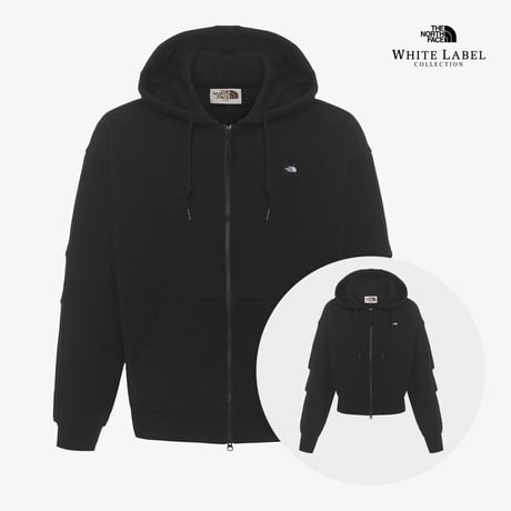 ESSENTIAL HOOD ZIP UP BLACK NJ5JR02J