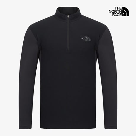 M'S ICEDAY L/S ZIP TEE BLACK NT7LR03C