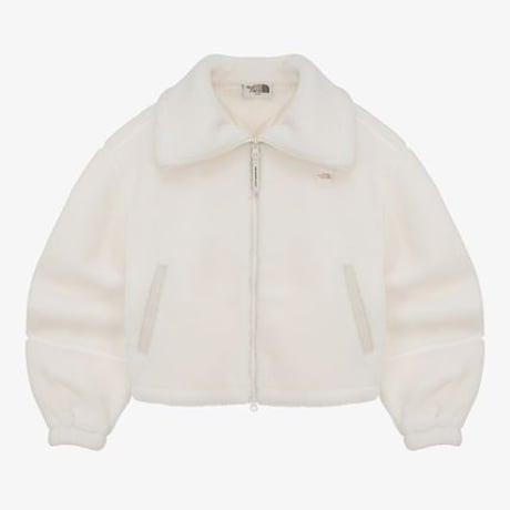 W'S PUFFY FLEECE JACKET IVORY NJ4FQ80