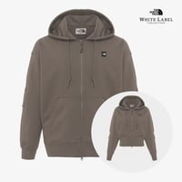 ESSENTIAL HOOD ZIP UP BEIGE BROWN NJ5JR02L