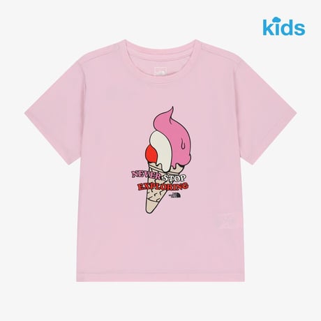 K'S ICECREAM S/S TEE CANDY PINK NT7US19U