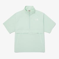 ICE RUN HALF ZIP S/S TEE APPLE GREEN NT7KQ01N
