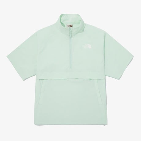 ICE RUN HALF ZIP S/S TEE APPLE GREEN NT7KQ01N