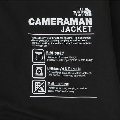 M'S CAMERAMAN JACKET BLACK NJ3BR10A