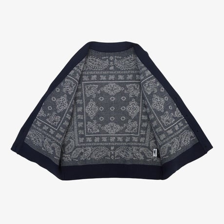K'S PAISLEY CARDIGAN NAVY NJ5SR53S