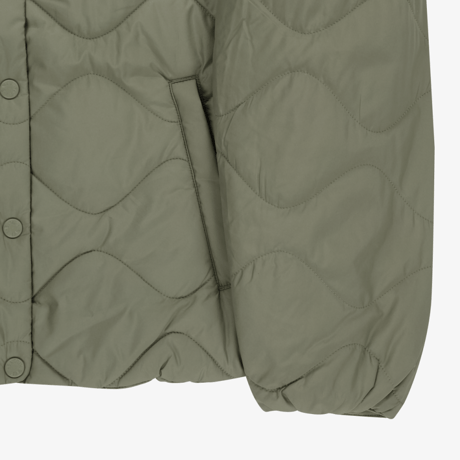 W'S FLOW HEAT JACKET OFF GREEN NJ3NR81