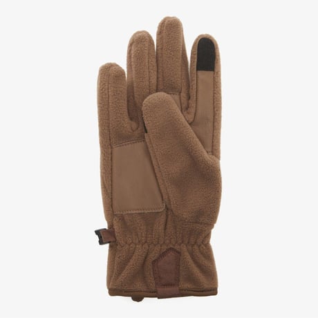 UNI FLEECE GLOVE BEIGE BROWN NJ3GR53C
