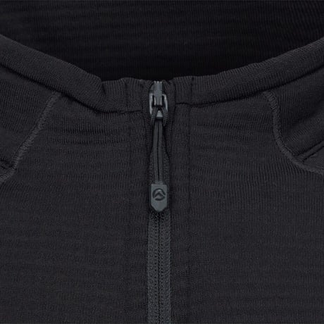 【SUMMIT SERIES】W'S SUMMIT HAYES L/S ZIP TEE BLACK NT7LS99B