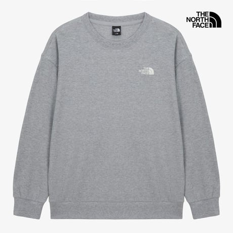 M'S SOFTGRID L/S R/TEE MELANGE GREY NT7TS54C