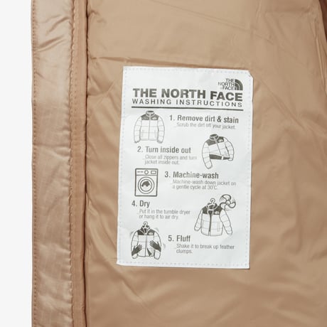 W'S NOVELTY NUPTSE RDS DOWN JACKET BEIGE BROWN NJ1DP85N