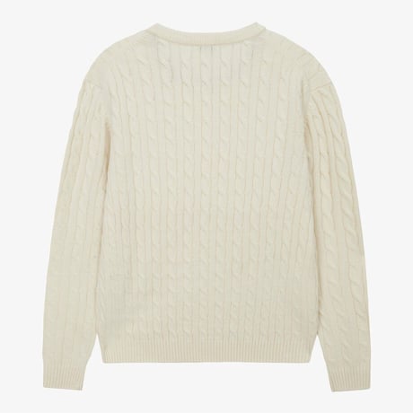 M'S CABLE SWEATER VANILLA NT7AS53B