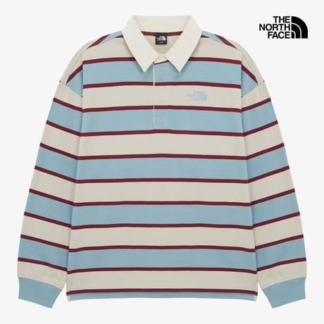 M'S EASYON STRIPE POLO TEE LIGHT BLUE NT7TR57B
