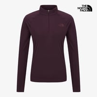 W'S RISCO L/S ZIP TEE VIOLET NT7LR84B