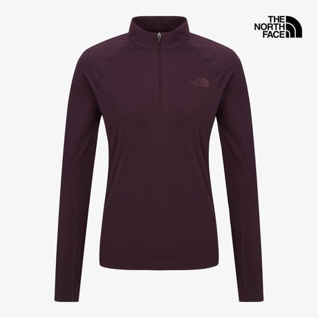 W'S RISCO L/S ZIP TEE VIOLET NT7LR84B