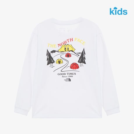 K'S CAMPOUT L/S R/TEE WHITE NT7TR01T