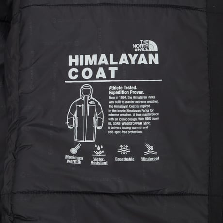 【SUMMIT SERIES】M'S HIMALAYAN COAT (RDS) BLACK NC1DR99A