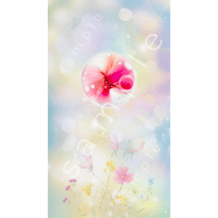 『 癒 series - 変容 2 -  』スマートフォン用壁紙 alcohol ink art × スマホ壁紙