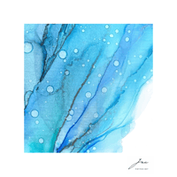 注文品 アルコールインクアート作品「流水 -りゅうすい- 」original