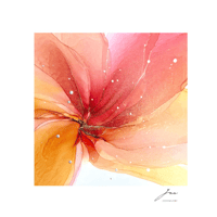 注文品 アルコールインクアート作品「幸せ花 」original