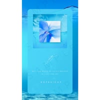 alcohol ink art × スマホ壁紙　『 A Flower Blooming in the Waves（波に咲く花)③ 』  のコピー