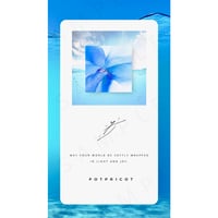 alcohol ink art × スマホ壁紙　『 A Flower Blooming in the Waves（波に咲く花)② 』  のコピー