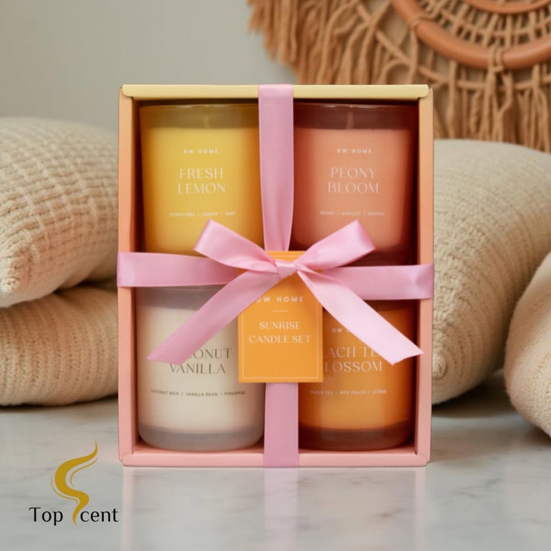 DWHOME公認直営店】ギフトセット フルーティの香り-Sunrise Candle Set