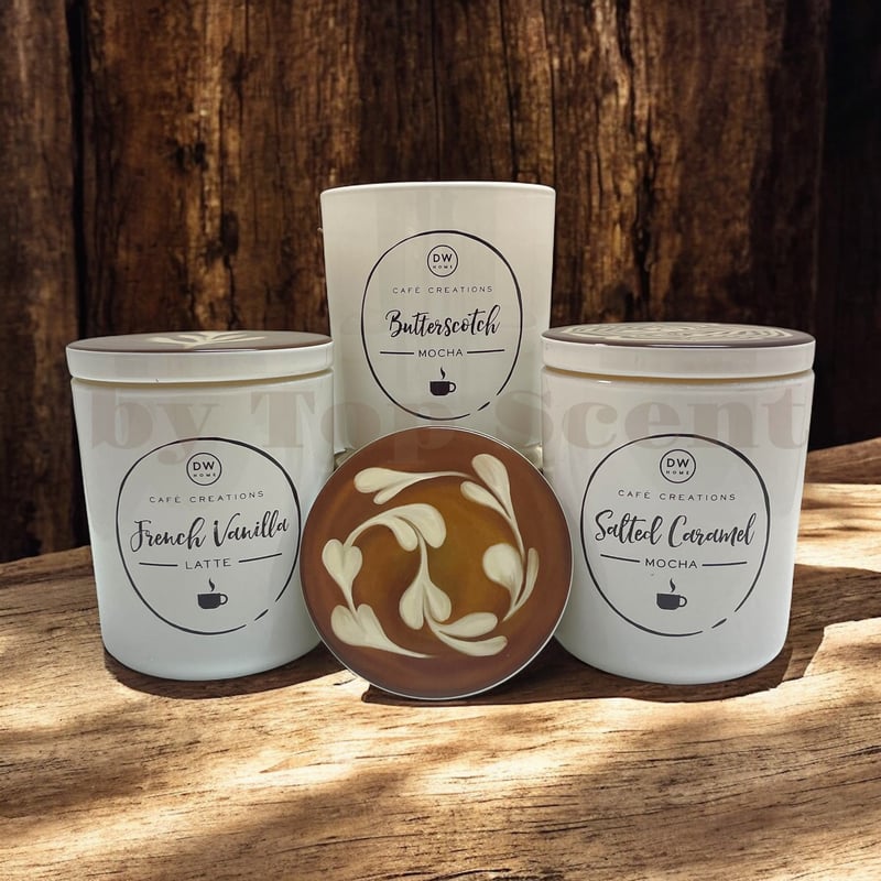 ☕飲めないけど香るカフェラテ｜キャラメル＆ミルクが包むキャンドル