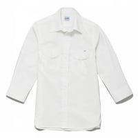 【Lee】MENS CHAMBRAY SHIRTS(White)/メンズシャンブレー七分袖シャツ(ホワイト)