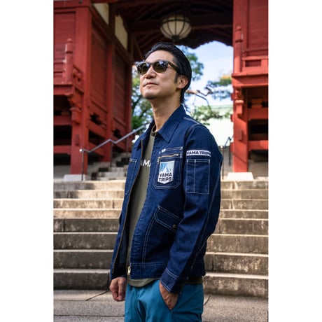 【YAMA TRIPS】ZIP-UP JACKET(Indigo Navy)/ジップアップジャケット(インディゴネイビー)