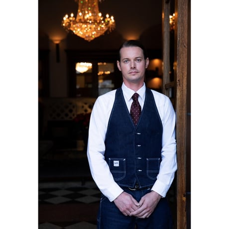 【Lee】CUMMER VEST(Indigo Navy)/カマーベスト(インディゴネイビー)