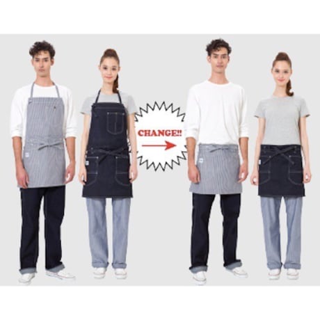 【Lee】2WAY APRON(Gray)/2ウェイエプロン(グレー)