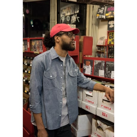 【Lee】MENS CHAMBRAY SHIRTS(Blue)/メンズシャンブレー長袖シャツ(ブルー)