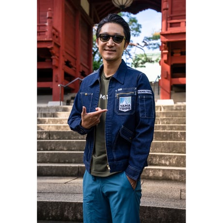 【YAMA TRIPS】ZIP-UP JACKET(Indigo Navy)/ジップアップジャケット(インディゴネイビー)