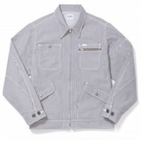 【Lee】MENS ZIP-UP JACKET(White×Blue)/メンズジップアップジャケット(ホワイト×ブルー)