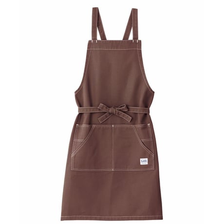 【Lee】BIB APRON(Brown)/胸当てエプロン(ブラウン)