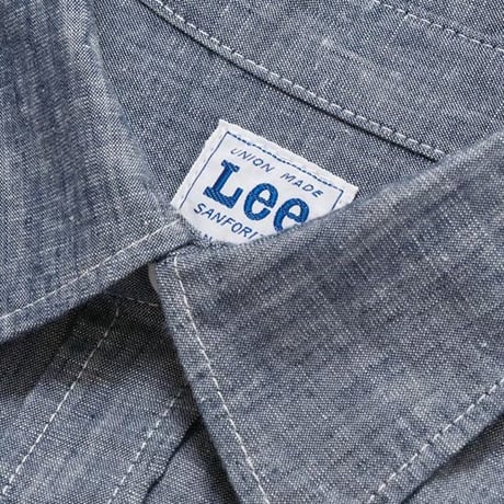 【Lee】MENS CHAMBRAY SHIRTS(Blue)/メンズシャンブレー長袖シャツ(ブルー)
