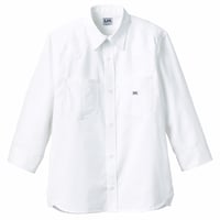 【Lee】WESTERN SHIRTS(White)/ユニセックス七分袖シャツ(ホワイト)
